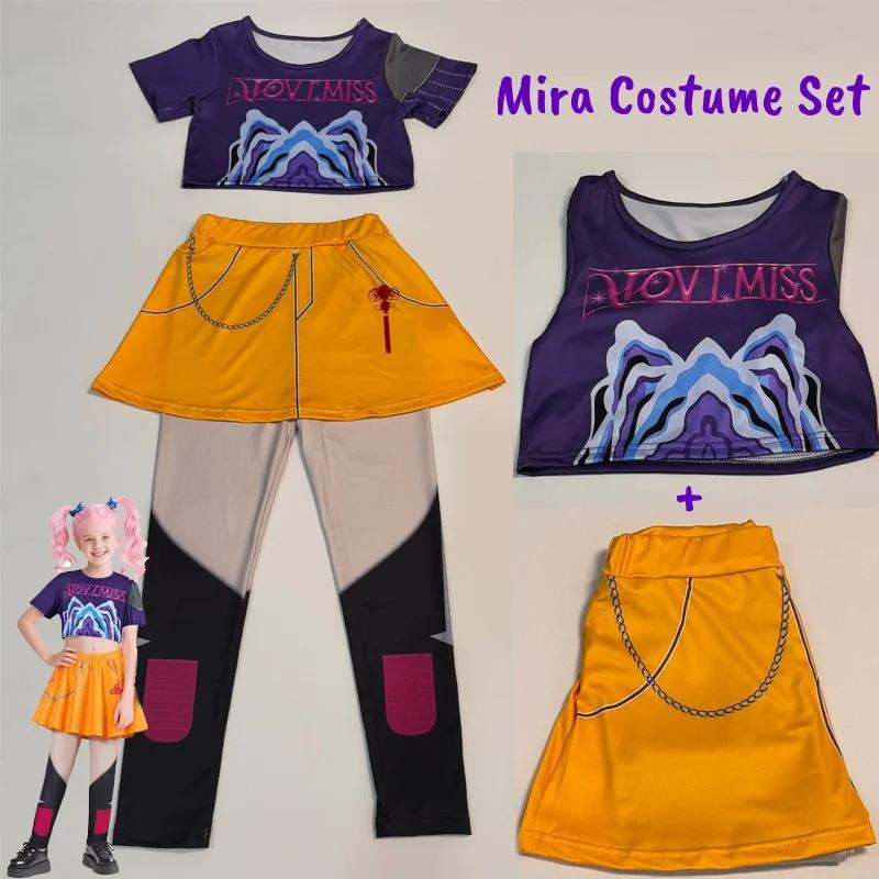 KPop Dämonenjäger Rumi Mira Zoey Rollenspielkostüme für Kinderaufführungen Halloween-Kostüme Height 110cm