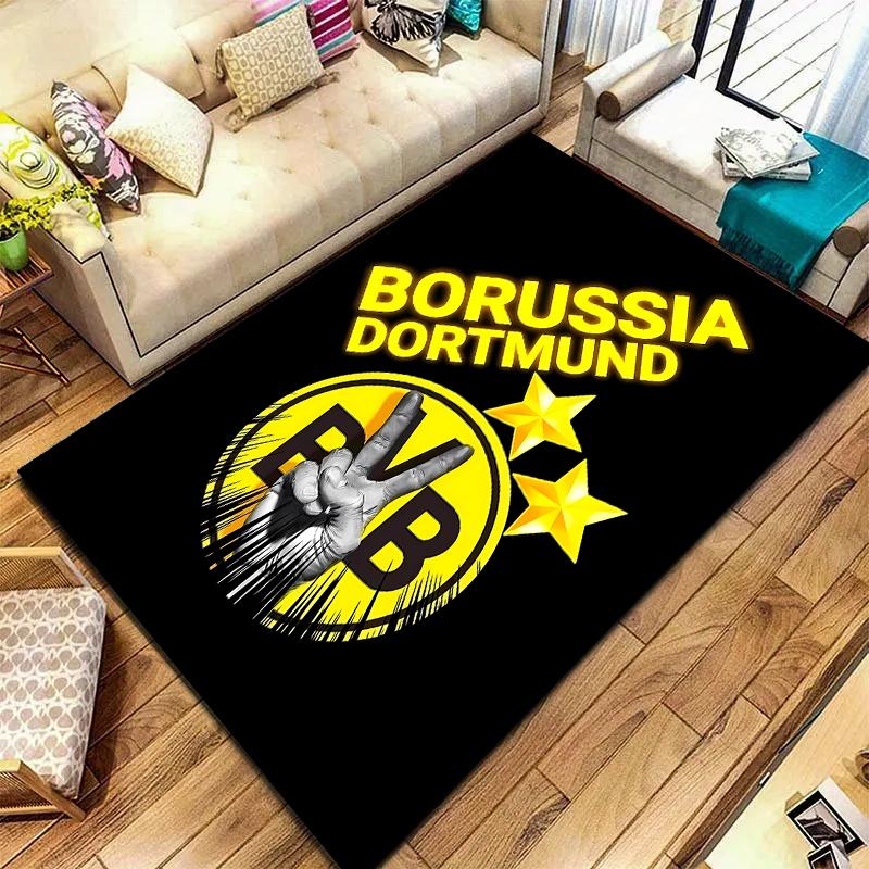 2026 Neuer BVB Teppich für Wohnzimmer Schlafzimmer Zuhause Sofa Dekoration, Kinder Spielteppich Rutschfeste Bodenmatte H3 230x160cm( 90x62in )