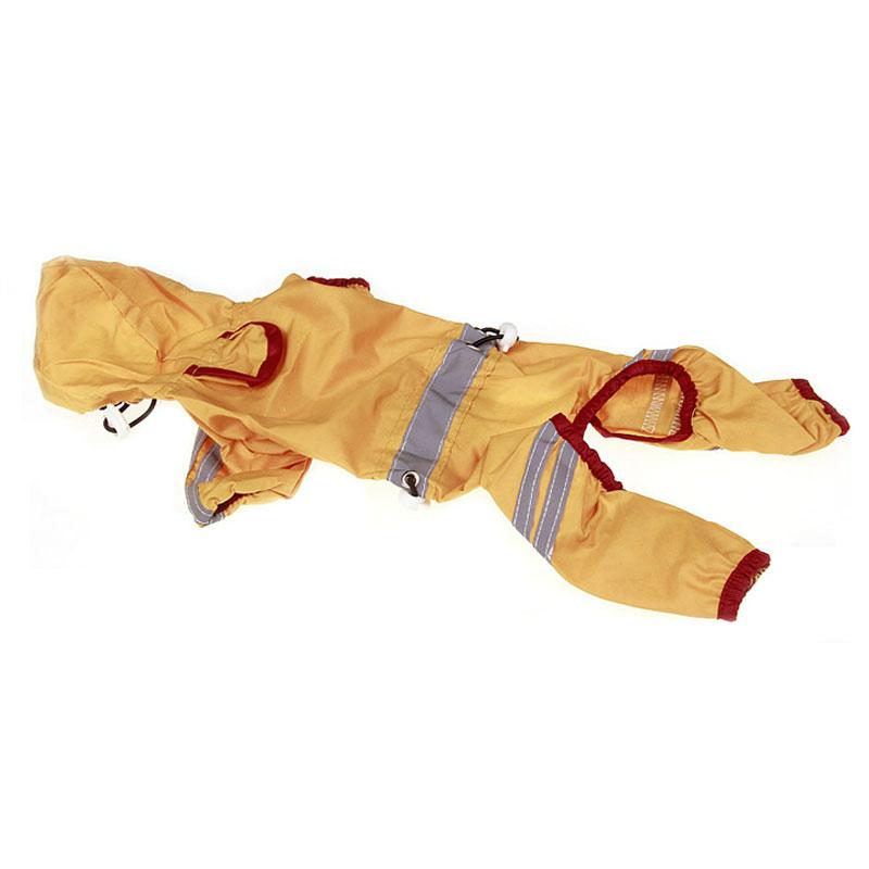 Premium Sale Hohe Qualität Reflektierend Haustier Hunde Regenmantel Einfarbige Haustierbedarf Wasserdichter Regenmantel Einlagig Welpen Regenmantel Universal XS gelb