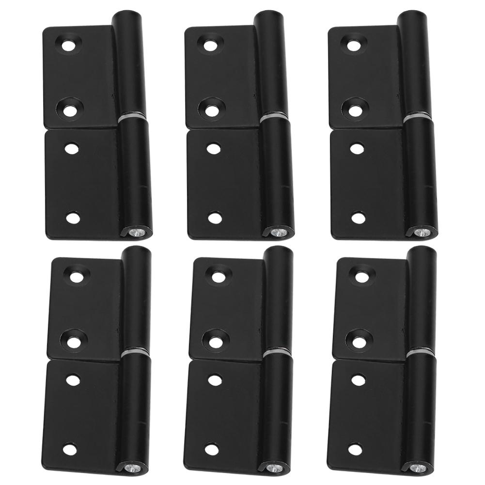 6 Stück Edelstahl Fahnenförmige Türscharniere Beschläge für Schrank Schrank Möbel