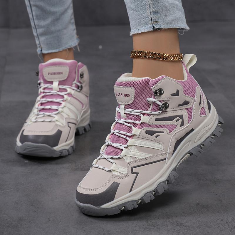 TUINANLE Damen Outdoor Wanderschuhe: Lässige, rutschfeste, strapazierfähige und atmungsaktive Wanderschuhe 38 violett