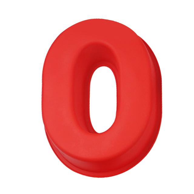 1Pcs 0-9 Zahlen Kuchen Form Silikon Kuchen Dekorieren Werkzeuge DIY Geburtstag Hochzeitstag Kuchen Design Backformen Gebäck werkzeuge 0 rot