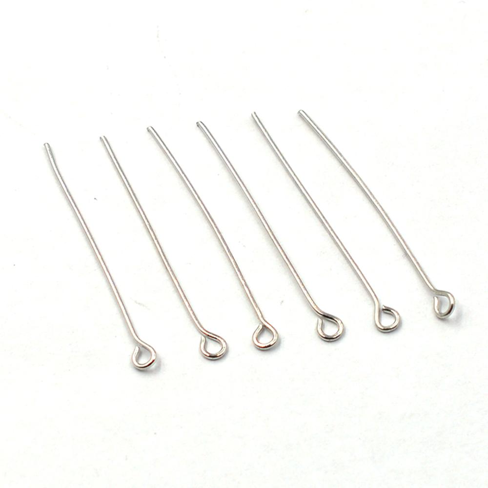 Metall Ösenkopf Stecknadeln Perlen Zubehör für Schmuckherstellung Armband Zubehör Ohrring Rohlinge DIY 16mm 200PCS