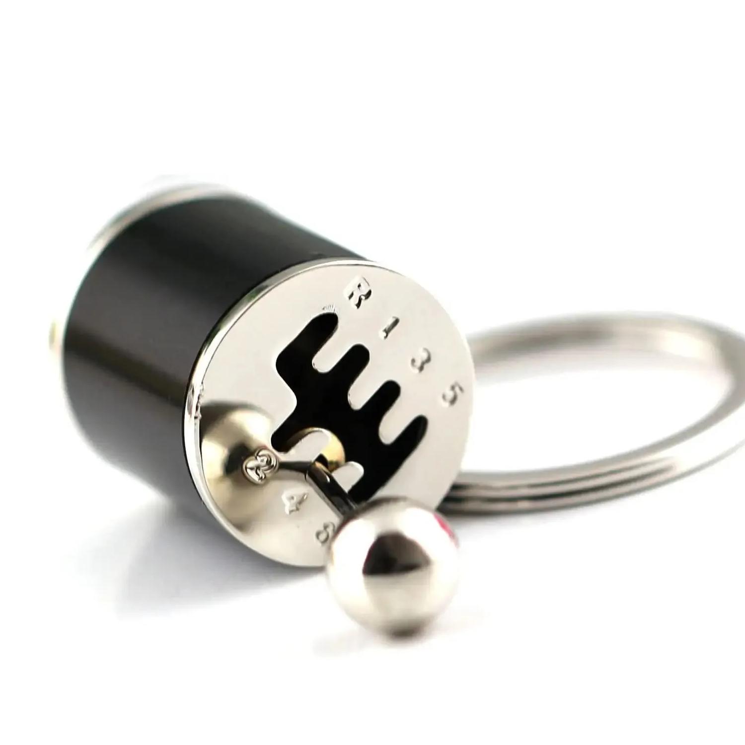 GT Rotors Autoteile Schlüsselanhänger aus Metall, Sechsgang-Schaltgetriebe-Schlüsselanhänger, Mini-Turbo-Turbolader-Schlüsselanhänger, Auto-Styling-Schlüsselanhänger, Getriebe-Anhänger schwarz