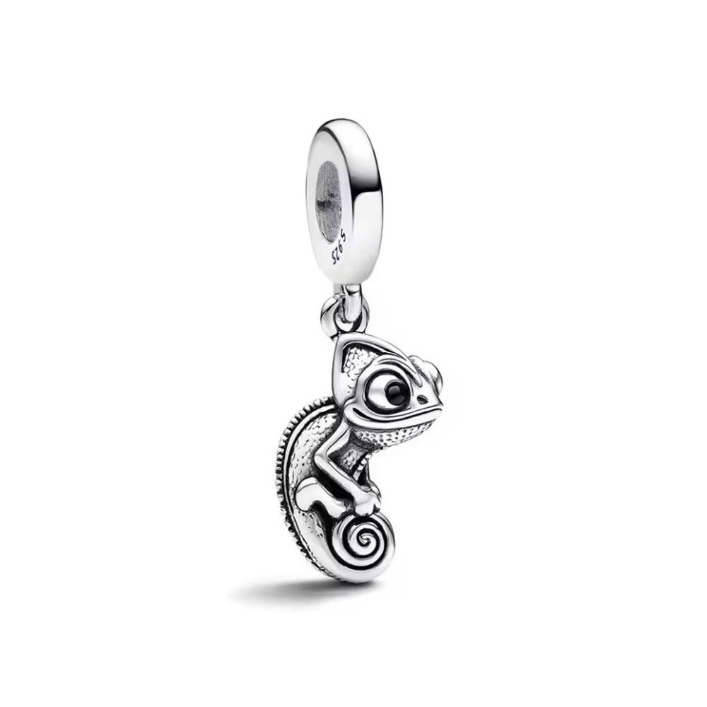 Neuer Kupfer-Charm Flamingo und Maus Schneemann Cartoon Prinzessin Perlen Schmuck Passend für Damen Handgemachter Exquisiter Schmuck Geschenke