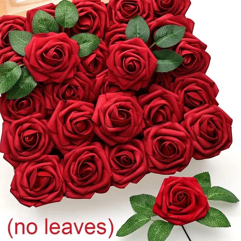 5/30 Stück Künstliche Blumen PE Schaum Rose Brautstrauß Blumen Hochzeit Party Home Tischdekoration DIY Valentinstag Lieferungen 30PCS
