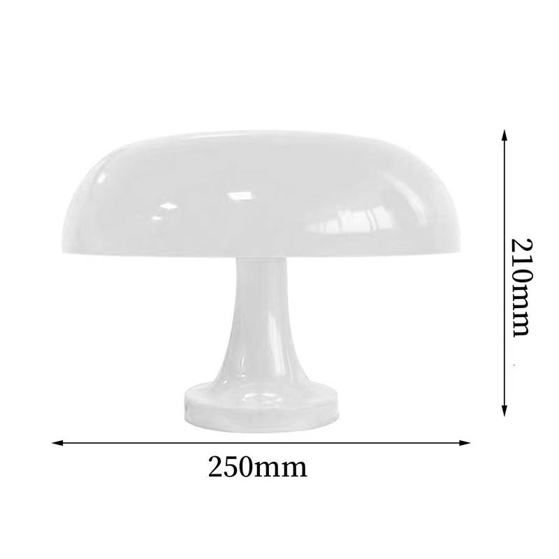 Pilz Tischleuchte Hotel Schlafzimmer Beleuchtung Schreibtischlampe Nachttischlampen Dekoration Beleuchtung Lampe Modern Minimalistisch Schreibtischleuchte weiß