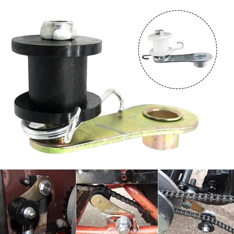 Robuster Kettenspanner mit Feder, Rollenspanner für 110CC 125CC 140CC Dirt Pit Mini Bike Moto schwarz