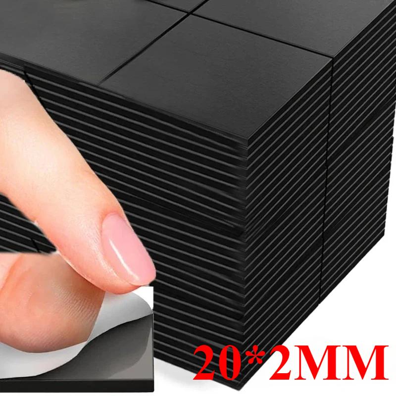 Magnetische, quadratische, selbstklebende Blätter, weiche, klebrige Magnete, flexibler DIY-Bastelmagnetaufkleber für Haushalt, Kühlschrank, Büro 50PCS