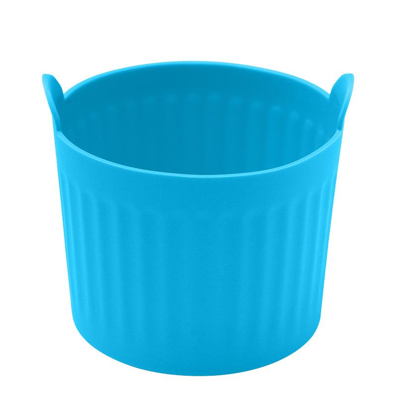 3/4/6/12 Stück Air Fryer Silikon Eierpochierbecher Silikon Eierkocherform Backen Pudding Torte Kuchen Desserts Eierpochiermaschine 4PCS blau