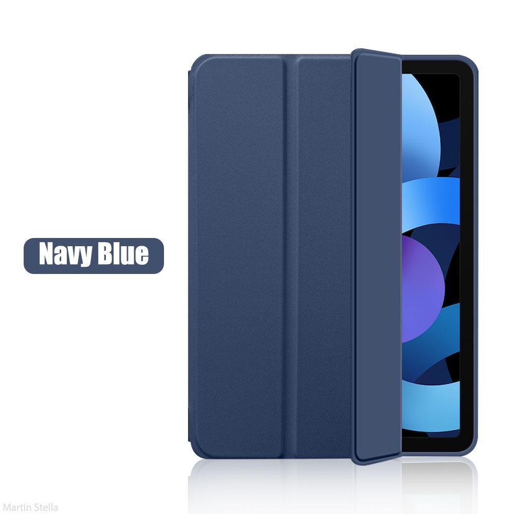 Für das neue iPad 10 2022 10. Generation, weiche Rückseite, schützende Smart Cover-Hülle für iPad Pro 12,9 11 Zoll 2022 2021 2020 2018/iPad 5. 6. 7. 9 IPad 10.2 inch navy blau