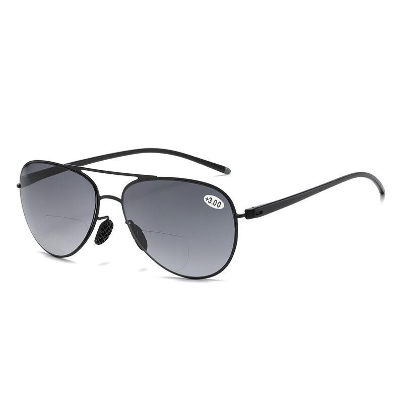 Stilvolle Lesebrille für Herren Bifokal Presbyopie Brille +100 Bis +350 Ultraleicht Blendfrei Outdoor Angelbrille Brillen 2.5