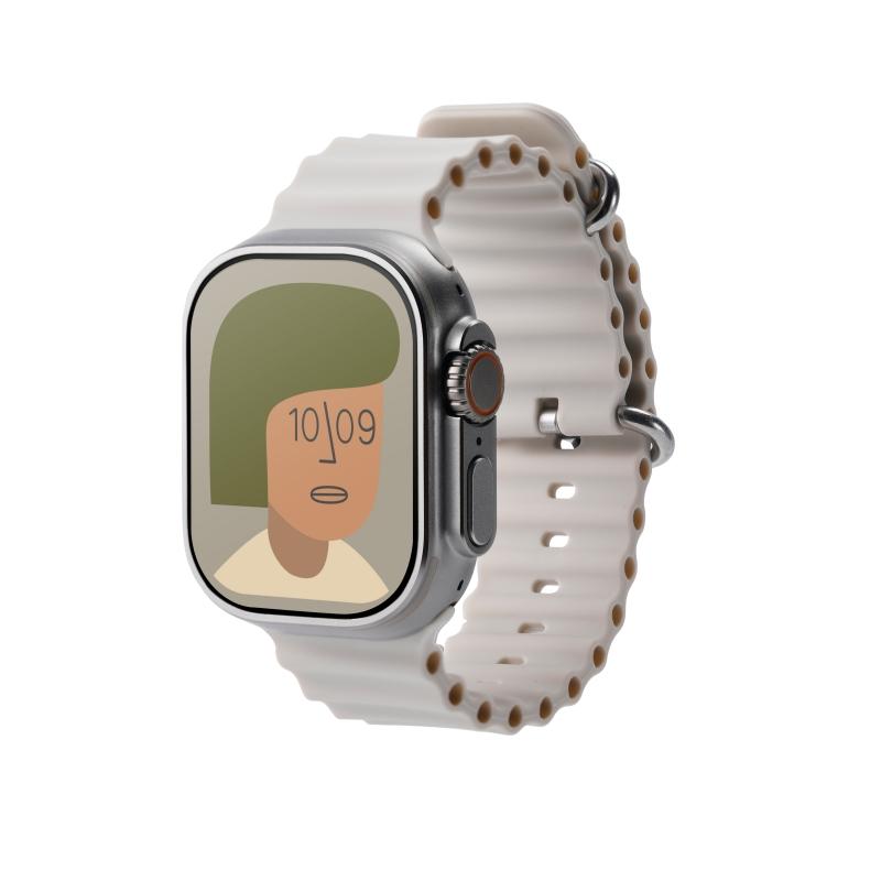 Hello Watch 3 Plus 4 GB Smartwatch AMOLED 4 GB ROM ChatGPT NFC Lokale Musik Smart Watch für Männer Ai Watch Face Kompass silber