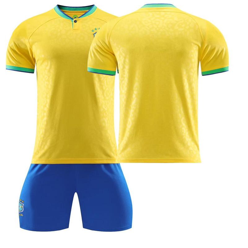 Brasilien Trikot Nr. 10 Neymar 20 Vinicius 9 Charlison 18 Jesus Trikot Fußball Kurzarm #16