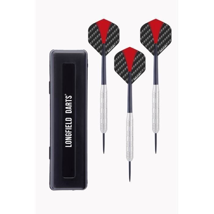 21g Neusilber Steeldarts, semiprofessionelle Qualität schwarz
