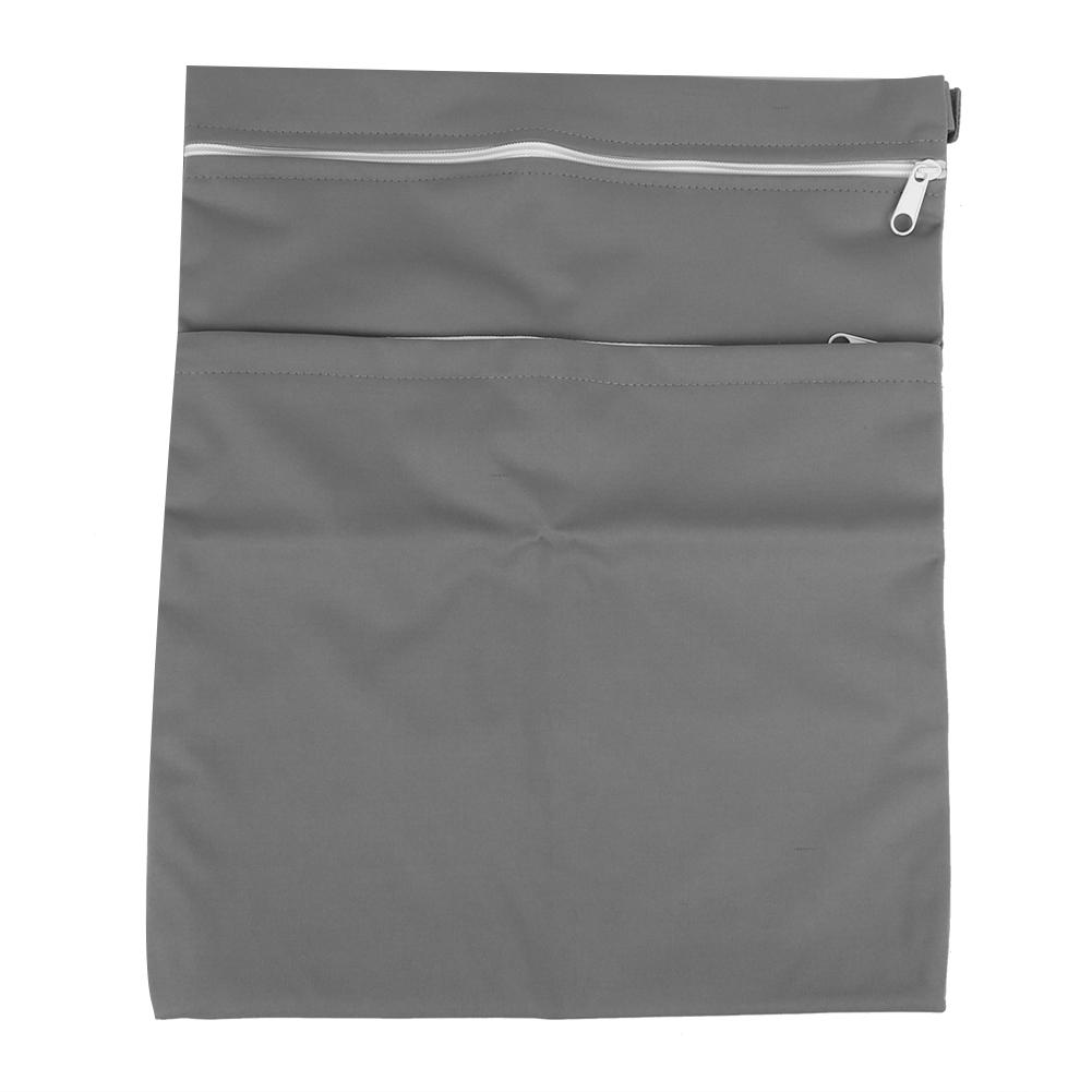 Wasserdichte Babywindeltasche Organizer-Beutel Aufbewahrungstasche für Windeln Mama Aufbewahrung Grau graue