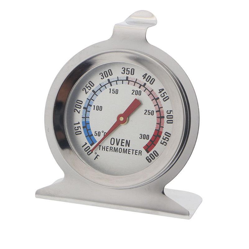 Edelstahl-Ofenthermometer, Mini-Zifferblatt, Stand-up-Temperaturanzeige, Messgerät für Lebensmittel, Fleisch, Küchengeräte, Ofen, Herd, Hygrometer