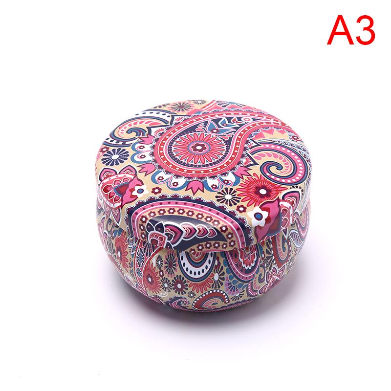 Retro Floral Blechdose Tee Aufbewahrungsbox Süßigkeiten Geschenketui A3