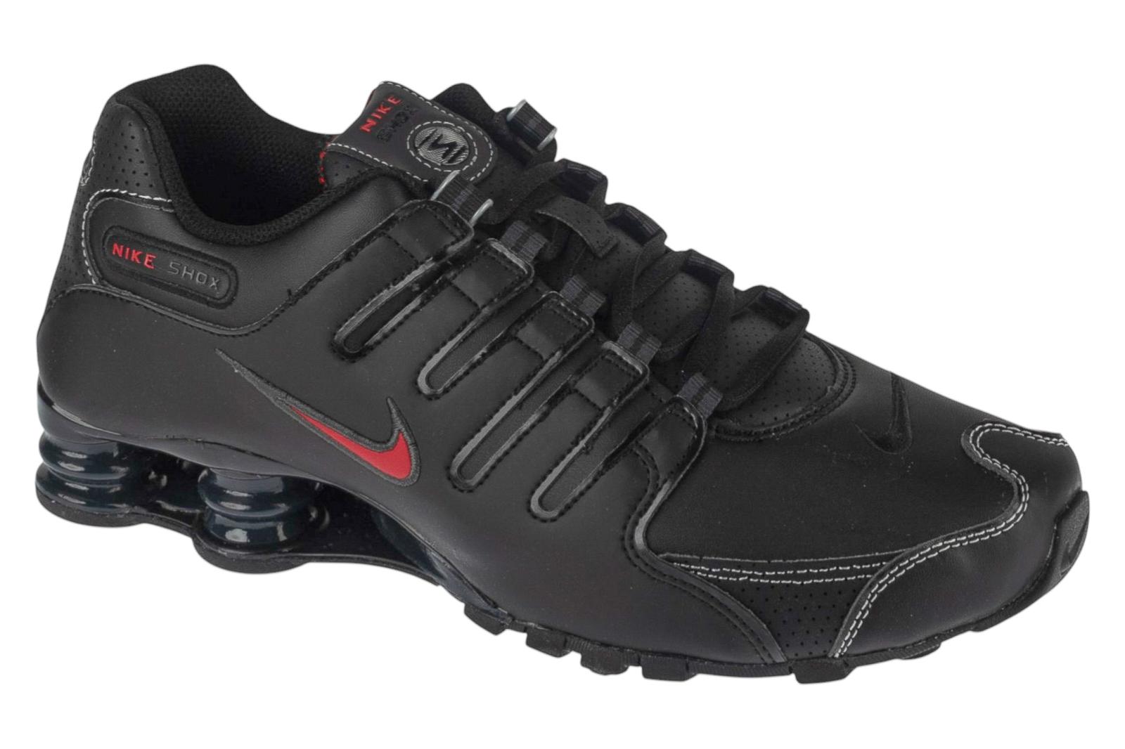 Nike Shox NZ, Herren schwarze Sneaker 45,5 schwarz