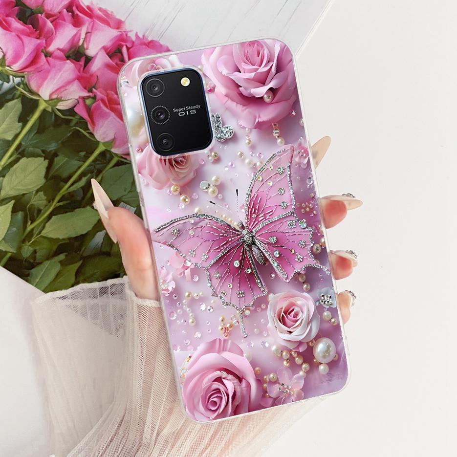 Für Samsung Galaxy S10 Lite Hülle SM-G770F Luxus Schmetterling Baum Bemalte Abdeckung Weiche Silikon Handyhülle Für Samsung S10 Lite Taschen Galaxy S10 Lite