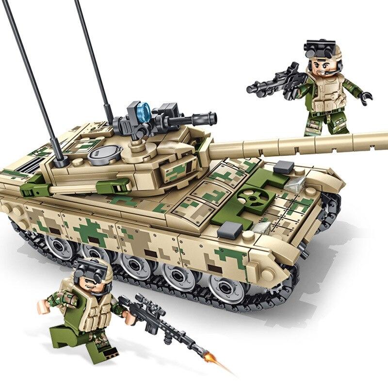 Blöcke Kinder Bausteine ​​Jungen Spielzeug Puzzle VT-4 Panzer Modell Militär Jungen Männer Geschenk Home Decor 105562