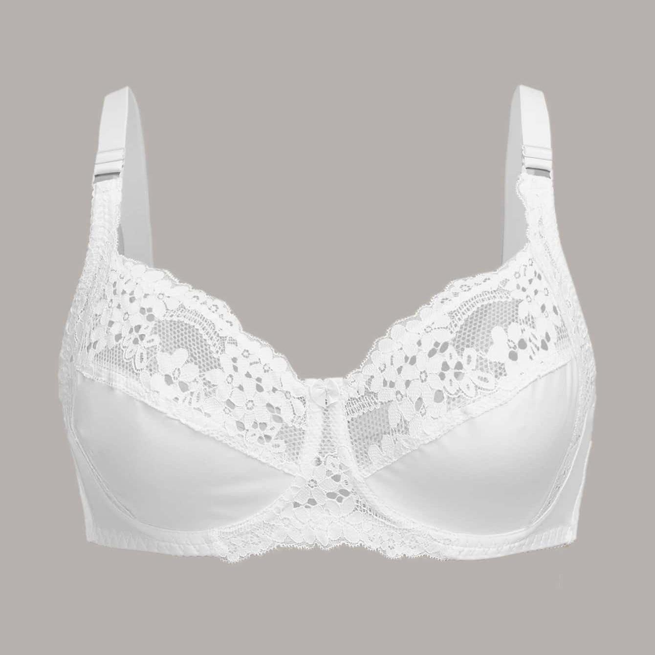 Frauen Bhs Mode Sexy Spitze Bh Push-Up Plus Größe Bralette Dünne Tasse Bügel Bhs Bügel Dessous Unterwäsche Top 95C weiß