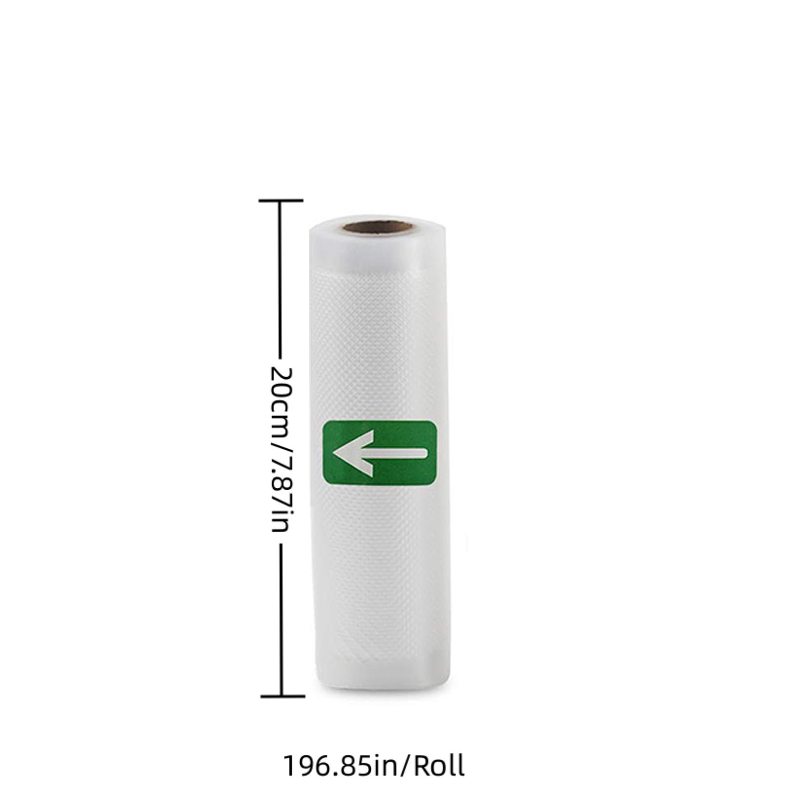 1 Rolle Vakuumbeutel für Lebensmittel, 500 cm pro Rolle, wiederverwendbar, BPA-frei, Vakuumbeutel für Lebensmittel zur Vakuumaufbewahrung, Mahlzeitenzubereitung, Sous Vide