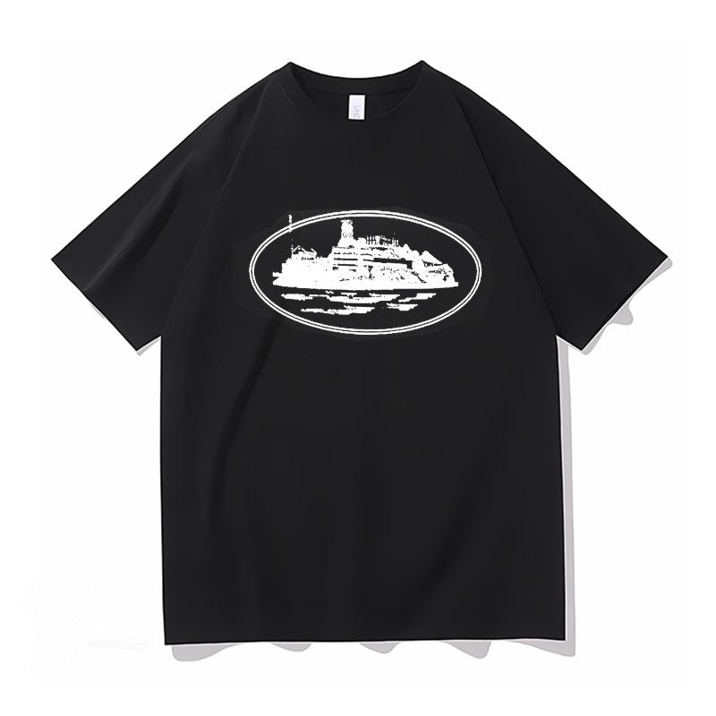 Grenzüberschreitende T-Shirts, Pullover, Unisex-Sweatshirts und Jogginghosen-Sets mit Motiv der Alcatraz-Insel, Street-Hip-Hop-Outfits M schwarz