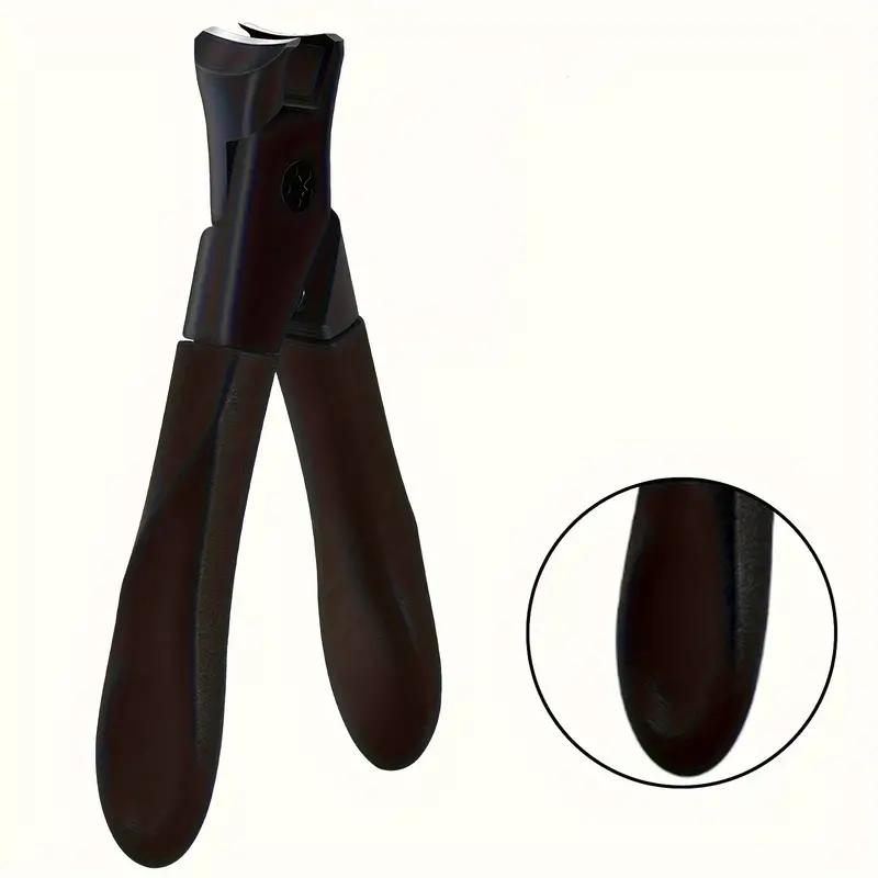 1 Stück Nagelknipser für dicke Nägel, Maniküre-Fingernagelschneider, dicke Nägel, Pediküre-Werkzeuge, große Öffnung, spritzwassergeschützter Nagelknipser 1PCS schwarz