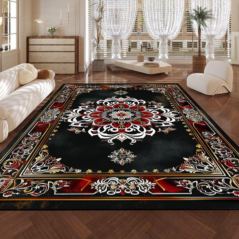 Persische Retro-Teppiche für große Flächen für Wohnzimmer Klassische Heimdekoration Luxuriöse Teppiche Rutschfester Schlafzimmer-Lounge-Teppich Couchtischmatte 200x250cm 78.7x98in