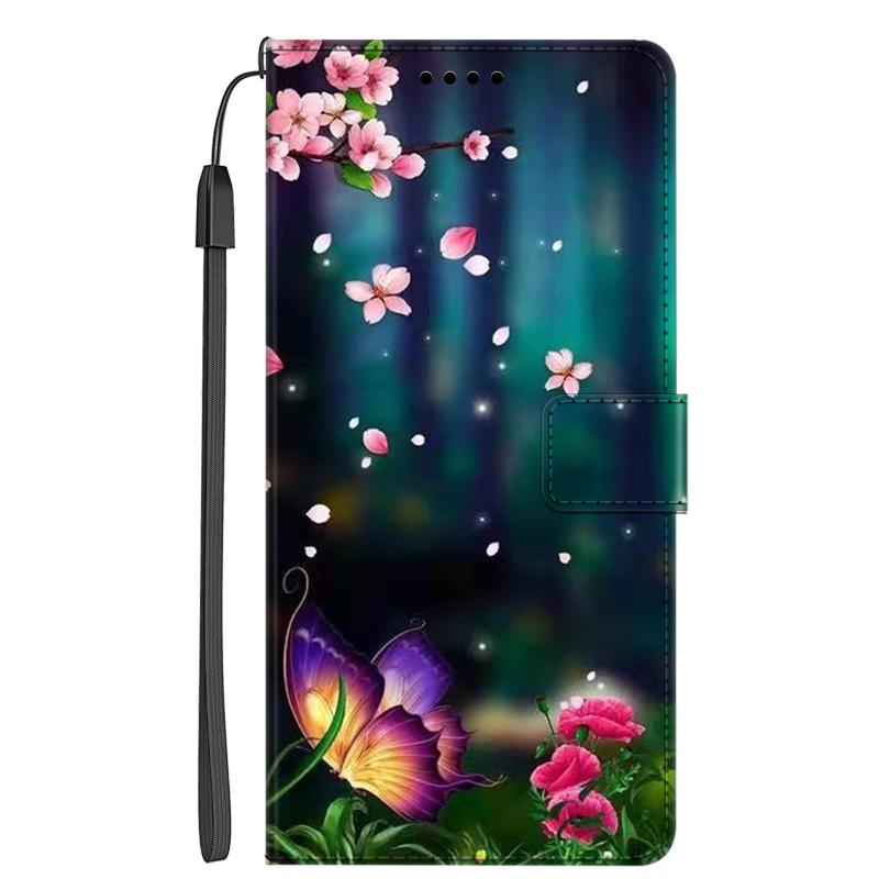 Leder Klapphüllen Für Honor 90 Lite 5G Hüllen Honor90 Portemonnaie Buch Kartenständer Schutz Bemalte Handyhüllen Für Honor 90 5G Taschen Honor 90 5G pfau blau