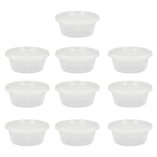 Yousheng 10 Stück Lebensmittelaufbewahrungsbehälter mit Deckeln Auslaufsichere Suppenbehälter BPA-frei Mikrowellen- Gefrierschrank- Spülmaschinenfest Meal Prep Behälter S