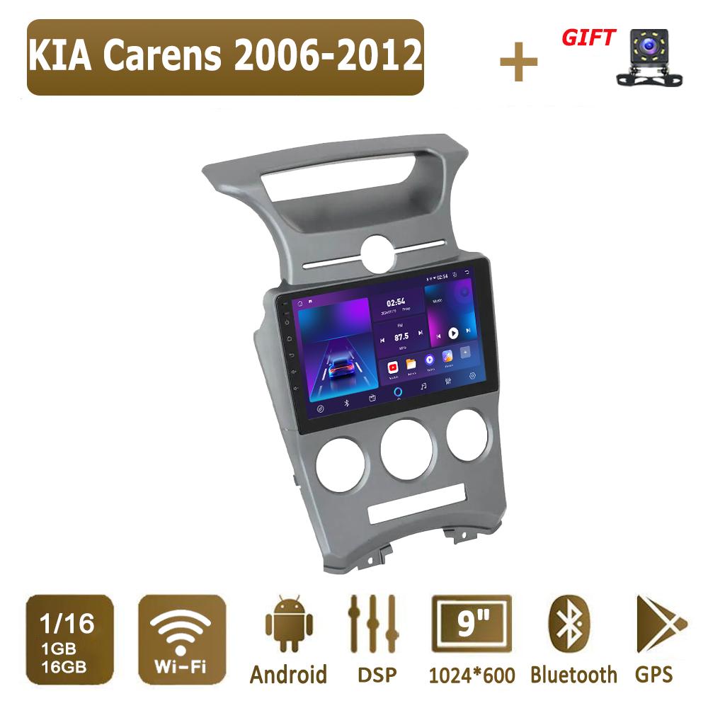Android Carplay Autoradio für KIA Carens 2006-2012 Multimedia-Player Head Unit Stereo GPS Navigation BT WIFI 4 + 64GB 1+16GB,A