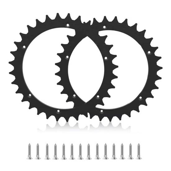 2 Stück 205mm Rasenmäher Anti-Rutsch Spikes Roboter Rasenmäher Spikes Anti-Rutsch Spikes mit Schrauben für Worx Landroid S/M Roboter Rasenmäher schwarz