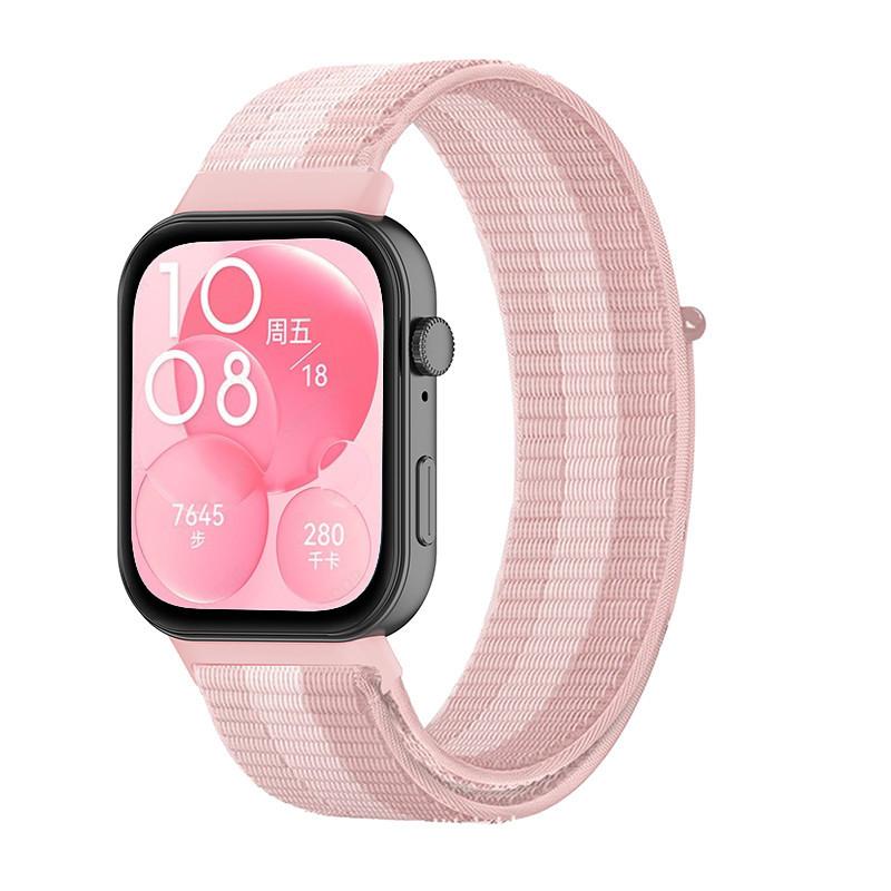 Armband für HUAWEI WATCH FIT 3 Zubehör Nylon Loop Smart Watch Ersatzgürtel Armband Sportarmband für Huawei Fit3 Band Huawei Fit 3