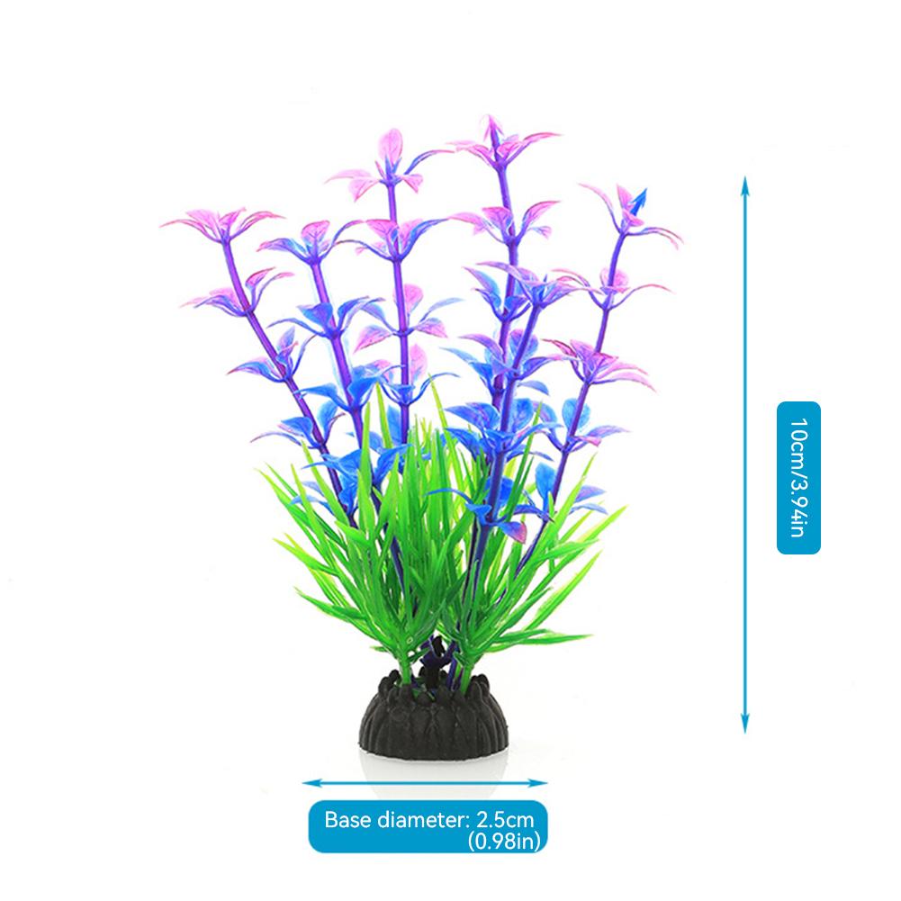 Simulation Künstliche Pflanzen Aquarium Dekor Gras Wasser Unkraut Ornament Pflanze Aquarium Aquarium Gras Dekoration Zubehör B violett