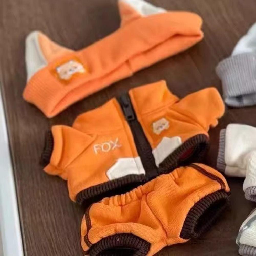 Hoodie 20cm Plüschtier Kleidung Latzhose Schultergurt Baumwollpuppenkleidung Kleidung Sportbekleidung Plüschtier Kleidung Kindergeschenk