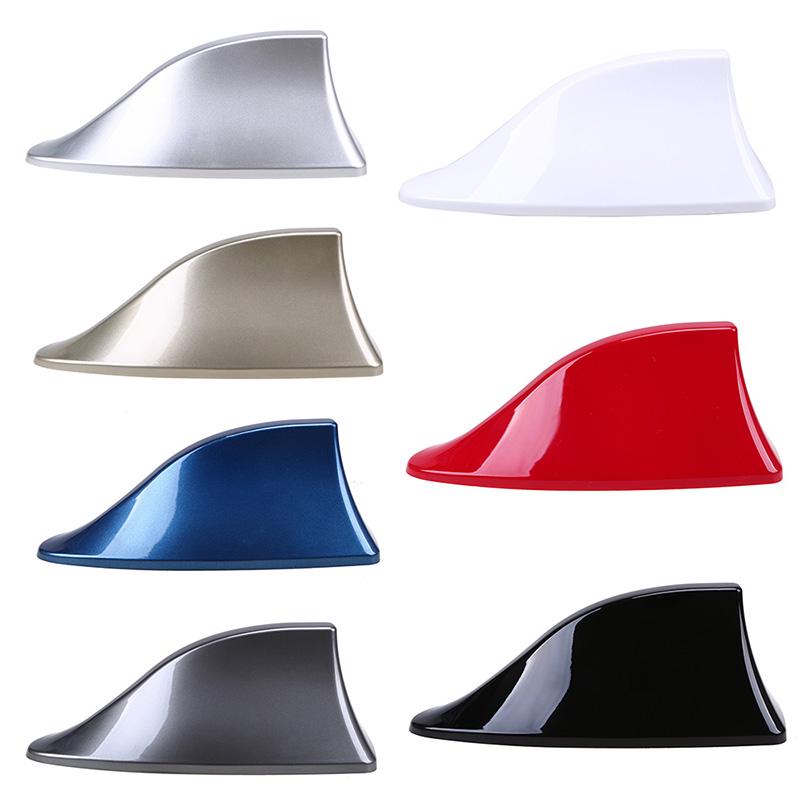 17 cm x 7,6 cm x 6,5 cm Auto Haifischflosse Antenne Signal Radio Dedizierte perforierte schwanzfreie Modifikation Luftautodekoration schwarz