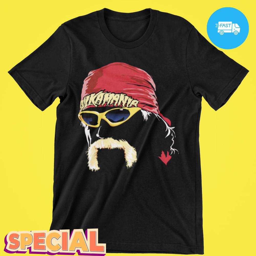 Hulk Hogan Großes Gesicht Hulkamania WWF WWE WCW Premium Blend Grafik T-ShirtSALE Unisex T-Shirt S