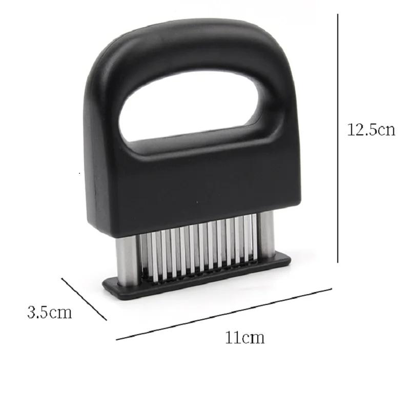 1PC Einziehbarer Edelstahl-Fleischnadel-Weichmacher-Tenderizer 48 Klingen Küche Kochen Steak Hammer Pounder Tools Fleischklopfer black