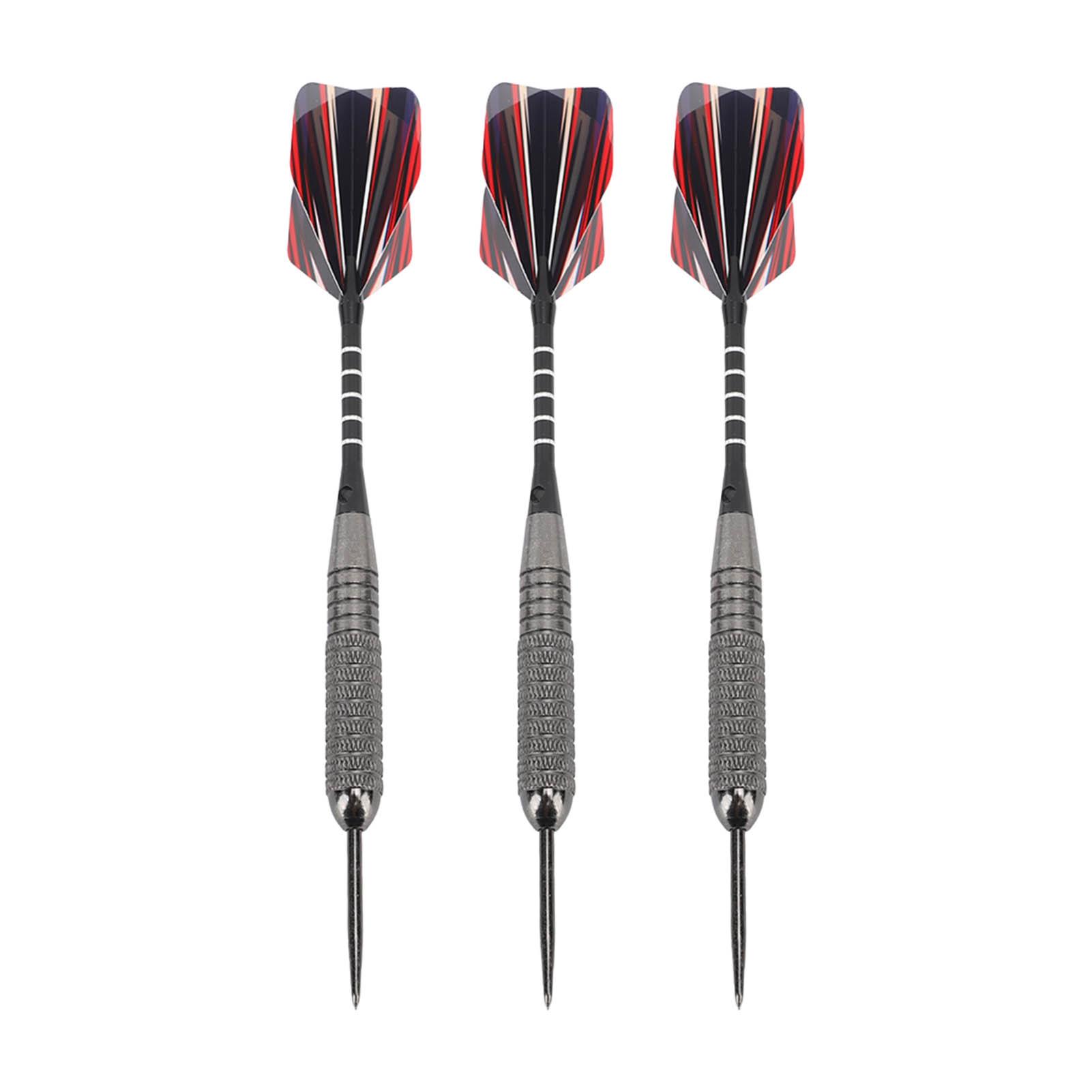 3 Stück Metallspitzen Dartset für Dartscheibe Eisen Aluminium Professionelle Darts mit Schäften Barrels Aufbewahrung