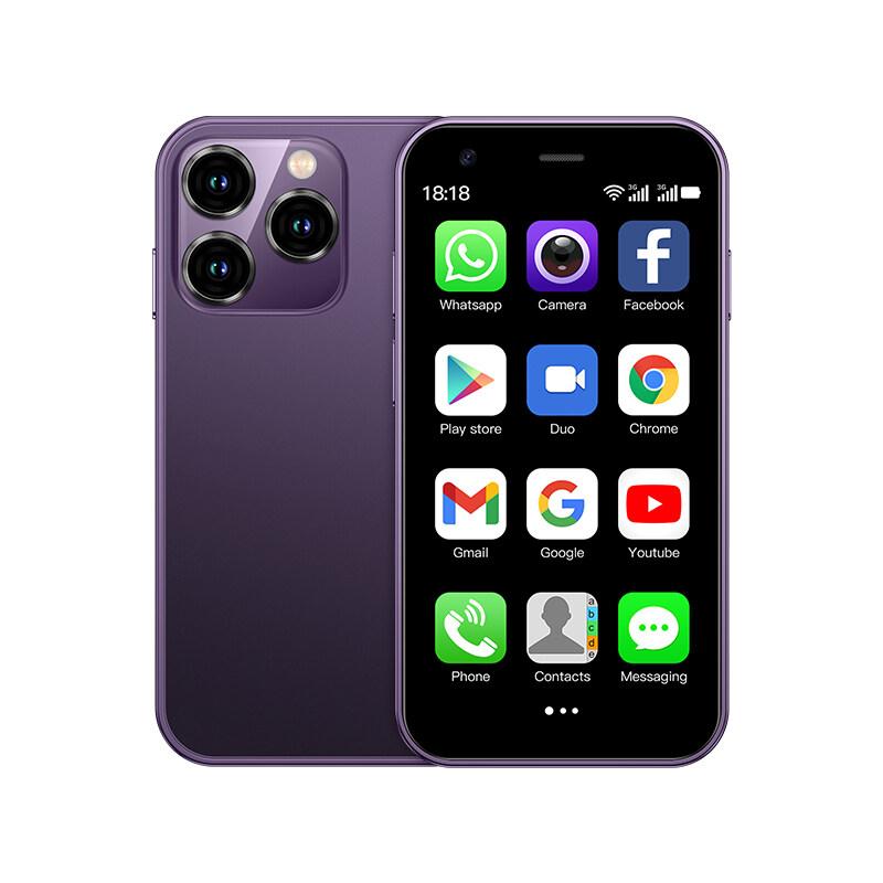 SOYES XS15 Mini-Smartphone, 3,0-Zoll-Display, 2 GB RAM, 16 GB ROM, unterstützt Bluetooth, WLAN, Android 8.1-Mobiltelefon 2GB RAM 16GB ROM violett