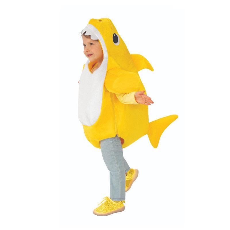 Kind Unisex Kleinkind Familie Shark Cosplay Kostüm Halloween Karneval Party Für Kinder Kostüme 3 Farben 110 yellow