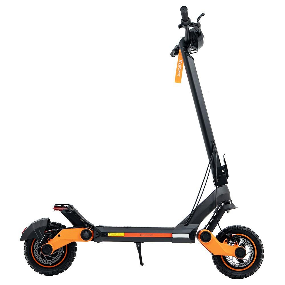 Kukirin G3 Elektroroller, 1200 W, Heckmotor, 50 km/h, Höchstgeschwindigkeit, 52 V, 18 Ah, Lithiumbatterie, 70 km Reichweite, Scheibenbremse, 120 kg Last G3 orange/schwarz