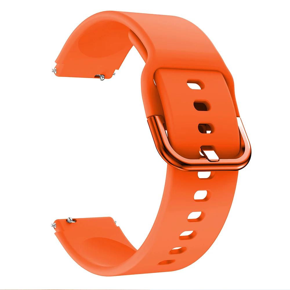 Armband für Garmin Vivoactive 4S, Schnellverschluss, buntes, wasserdichtes Armband für Garmin Vivomove 3s/move3S, 18 mm Armband For Vivoactive 4S orange