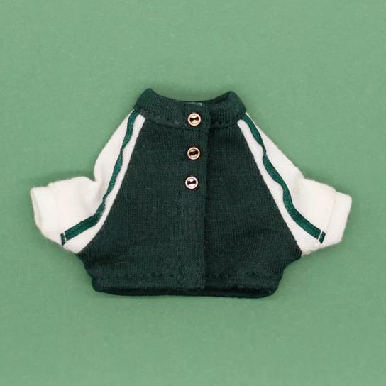 Langlebige OB11 Babykleidung Baseball-Uniform Buchstabe Latzhose Anzug Jacke Modehose Für Obitsu11 Molly YMY Körper 1/12 BJD Puppe OB11