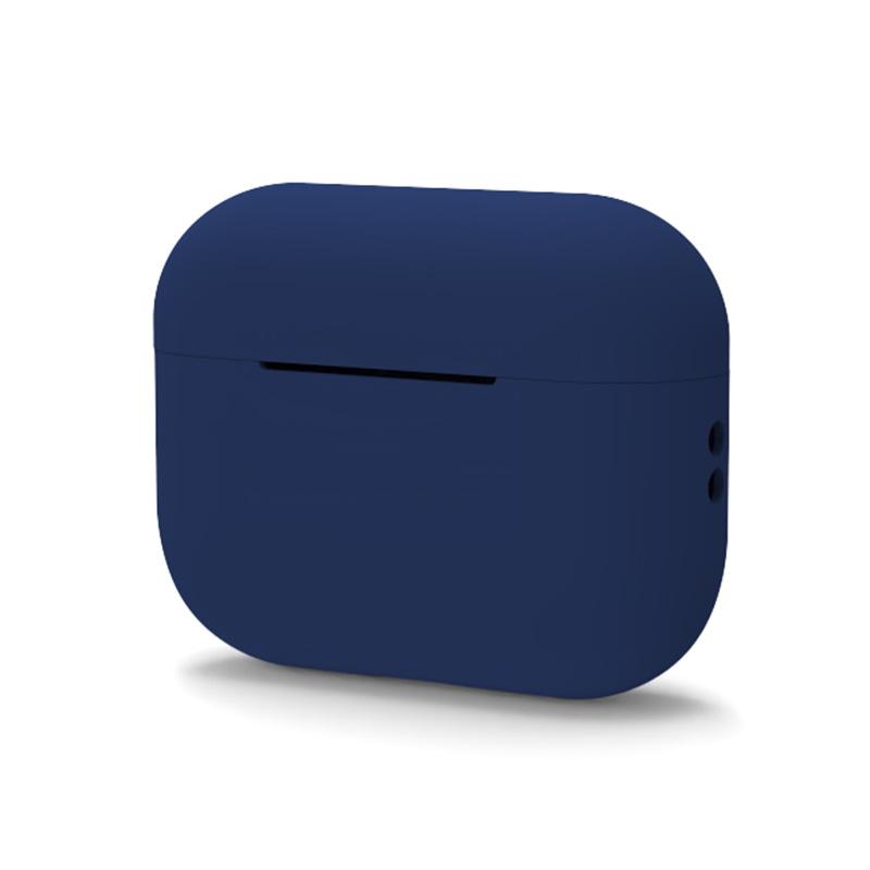 Stoßfeste weiche Silikon-Schutzhülle für Appe Airpods Pro 2 Kopfhörer-Schutzhülle für Airpods Pro 2 (2022) navy blau