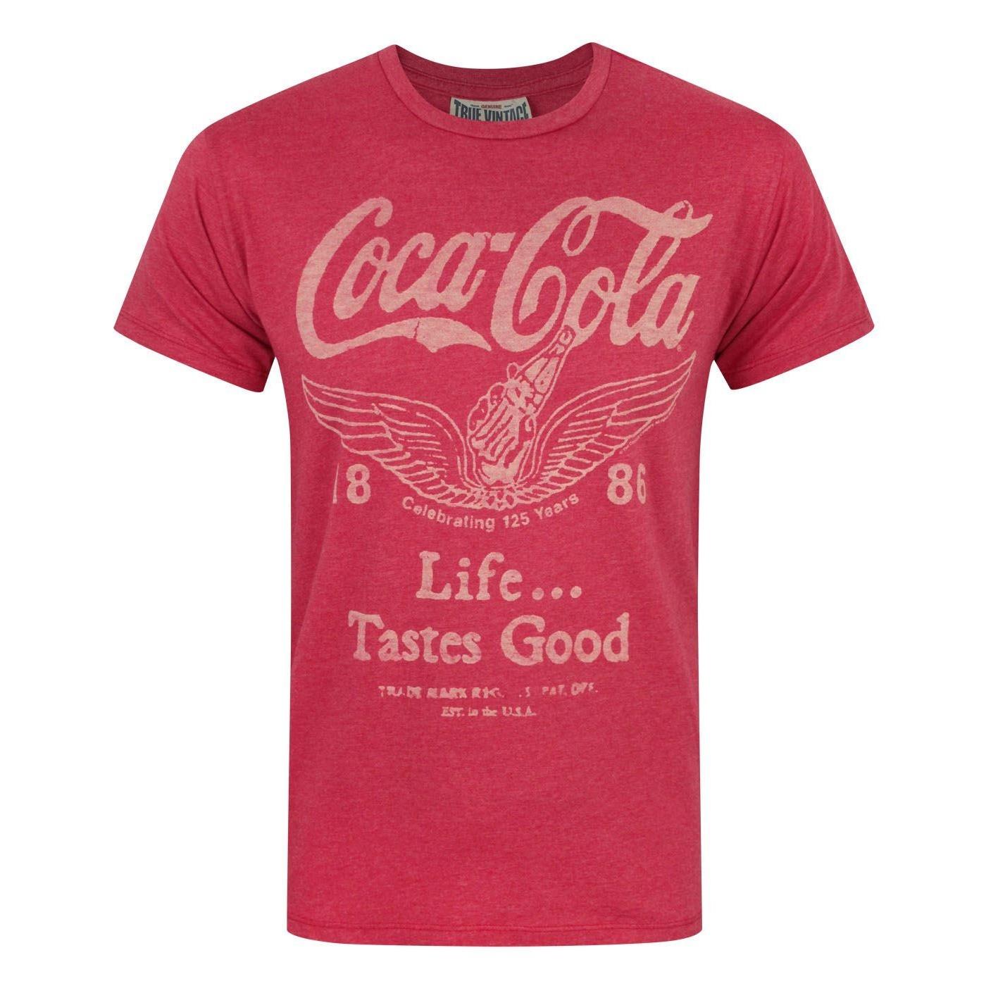 Coca Cola T-Shirt für Junk-Food-Männer XS rot