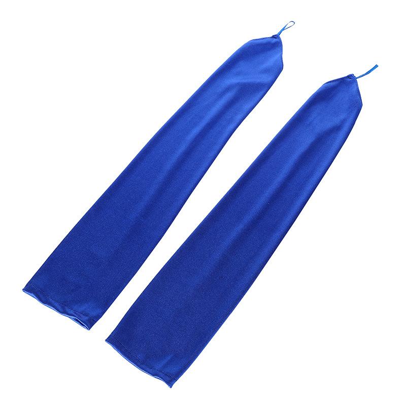 Vintage 1920er Fingerlose Satin-Partyhandschuhe Brautkleid Abendkostüm Zubehör Dehnbar Oper Schwarz Damen Lange Handschuhe 48cm blue