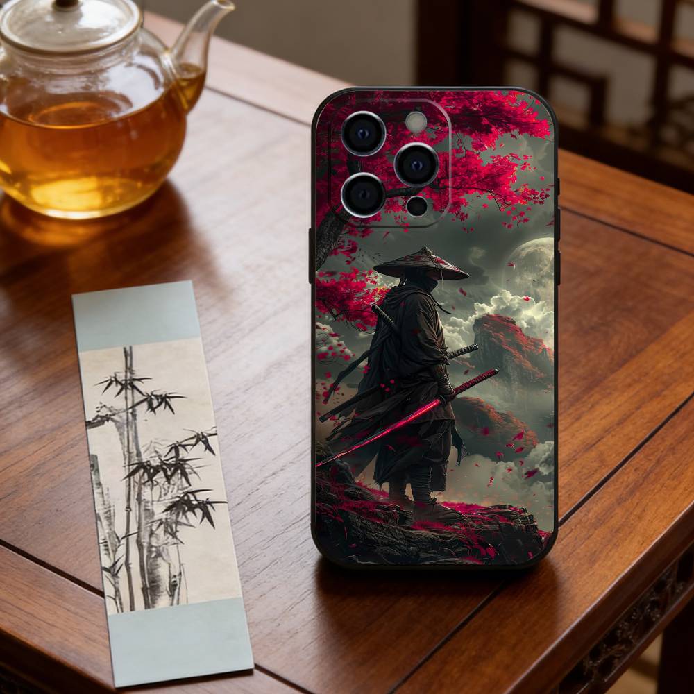 Japanischer Samurai von Bushido Handyhülle Silikon Weich Für IPhone 17 16 15 14 13 12 11 X XR Plus Pro Max Plus iPhone17PRO